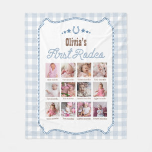 Couverture Polaire Premier Rodéo 1er Anniversaire Signe de Photo West