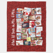 Couverture Polaire Première année Anniversaire Photo Souvenirs Partie (Devant)