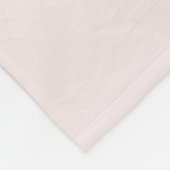 Couverture Polaire Première communion rose pâle nom croisé (Coin)