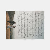 Couverture Polaire Première Danse Chanson Lyrics Anniversaire Cadeau  (Devant (Horizontal))