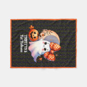 Couverture Polaire Première Halloween chaude Ajouter un nom bébé (Devant (Horizontal))