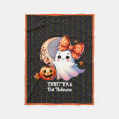Couverture Polaire Première Halloween chaude Ajouter un nom bébé (Devant)