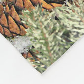 Couverture Polaire Première scène d'hiver de neige Camouflage peintur (Coin)