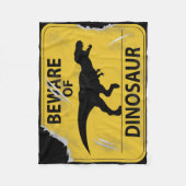 Couverture Polaire Prenez garde du dinosaure (endommagé) (Devant)