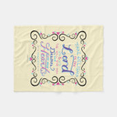 Couverture Polaire Prenez le plaisir dans le seigneur (Devant (Horizontal))