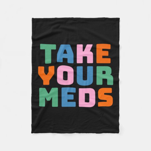 Couverture Polaire Prenez vos médicaments (Devant)