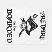 Couverture Polaire Préparez-vous à embarquer Crâne et épée de pirate  (Devant (Horizontal))