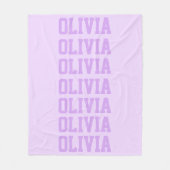 Couverture Polaire Préppy Blanket Violet (Devant)