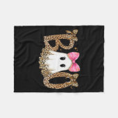 Couverture Polaire Preppy Ghost Boo,leopard Soky Coquette,halloween F (Devant (Horizontal))