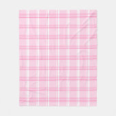 Couverture Polaire Preppy Pink Traditional Checkered Pattern (Devant)