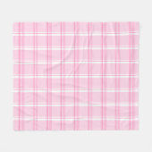 Couverture Polaire Preppy Pink Traditional Checkered Pattern (Devant (Horizontal))
