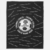 Couverture Polaire Présentez-vous pour le football Entraînez vos COUL (Devant)