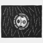 Couverture Polaire Présentez-vous pour le football Entraînez vos COUL (Devant (Horizontal))