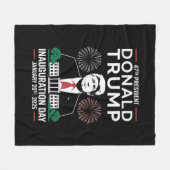 Couverture Polaire Président 47 D J Trump Jour de l'investiture Jan 2 (Devant (Horizontal))