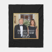 Couverture Polaire Président Donald Trump & Melania Elegant 2020 (Devant)