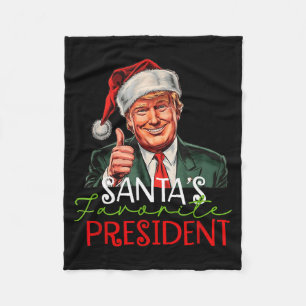 Couverture Polaire Président préféré du Père Noël Drôle de Père Noël