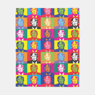 Couverture Polaire Président Trump Pop Art