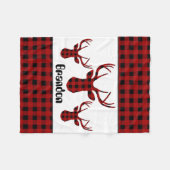 Couverture Polaire Presse de bûcheron ajouter nom bébé garçons de poc (Devant (Horizontal))