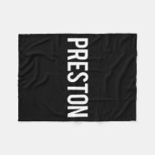 Couverture Polaire Preston - Cool New Funny Name Fan Gift Tee  (Devant (Horizontal))