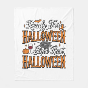 Couverture Polaire Prêt pour Halloween Vintage Gravure Design de T-Sh