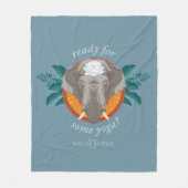 Couverture Polaire Prêt pour le Yoga ? - Le Lotus Blanc (Devant)