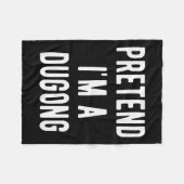 Couverture Polaire Pretend I Am A Dugong Costume Manatee Sea Animal H (Devant (Horizontal))