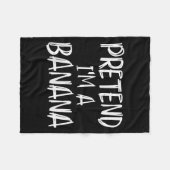 Couverture Polaire Pretend I'm A Banana Costume Halloween Party Famil (Devant (Horizontal))