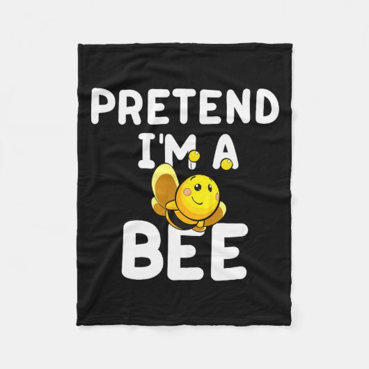 Couverture Polaire Pretend I'm A Bee Funny Lazy Easy Halloween Costum (Devant)
