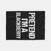 Couverture Polaire Pretend I'm A Blackberry Funny Lazy Halloween Cost (Devant (Horizontal))