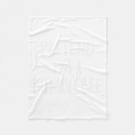 Couverture Polaire Pretend I'm A Bumblebee Family Funny Halloween Par (Devant)