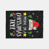 Couverture Polaire Pretend I'm A Christmas Tree Funny Christmas Costu (Devant (Horizontal))