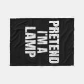 Couverture Polaire Pretend I'm A Lamp Family Group Lazy Easy Hallowee (Devant (Horizontal))