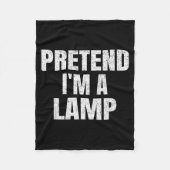 Couverture Polaire Pretend I'm A Lamp Family Group Lazy Easy Hallowee (Devant)