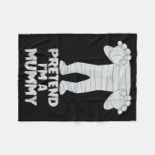 Couverture Polaire Pretend I'm A Mummy Funny Lazy Halloween Costume (Devant (Horizontal))