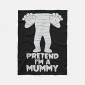 Couverture Polaire Pretend I'm A Mummy Funny Lazy Halloween Costume (Devant)