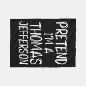 Couverture Polaire Pretend I'm A Thomas Jefferson Costume Halloween P (Devant (Horizontal))