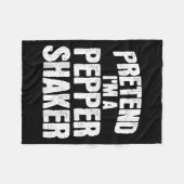 Couverture Polaire Pretend I'm Pepper Shaker Funny Matching Halloween (Devant (Horizontal))