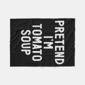 Couverture Polaire Pretend I'm Tomato Soup Halloween Costume  (Devant (Horizontal))