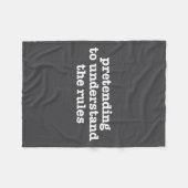 Couverture Polaire Pretending To Understand The Rules Funny Board Gam (Devant (Horizontal))