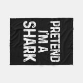 Couverture Polaire Prétendre que je suis un requin Dernière minute Am (Devant (Horizontal))