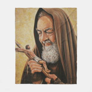 Couverture Polaire Prêtre catholique de Saint-Padre Pio