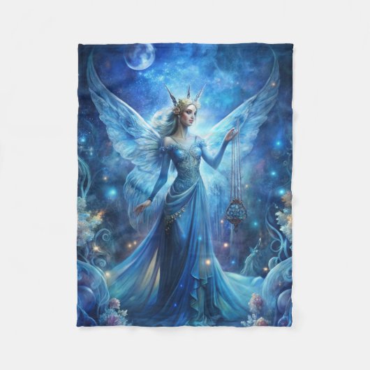 Couverture Polaire Pretty Fairy in Blue  (Devant)