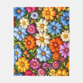 Couverture Polaire Pretty Flowers, Brightly Colored (Devant)