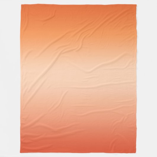 Couverture Polaire Pretty Ombre Hot Summer Orange & Apricot Gradient (Devant)