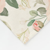 Couverture Polaire Pretty Peach Flowers   (Coin)