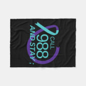 Couverture Polaire Prévention du suicide 988 Prévention du suicide De (Devant (Horizontal))