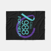 Couverture Polaire Prévention du suicide 988 Prévention du suicide De (Devant (Horizontal))