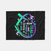 Couverture Polaire Prévention Sensibilisation Je Porte Le Violet Turq (Devant (Horizontal))