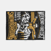 Couverture Polaire Prévision Du Week-End 100% Chance De Snowboard - S (Devant (Horizontal))