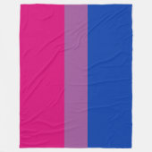 Couverture Polaire Pride bisexuelle (Bi Drapeau) (Devant)